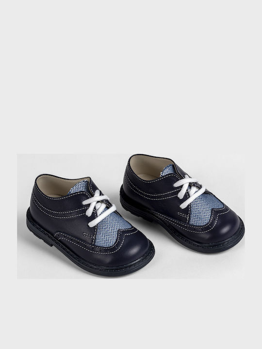 Ever Kid Βαπτιστικά Δερμάτινα Oxfords Μπλε