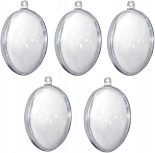 Acrylic Egg 5pcs Folding 8cm Aj-08