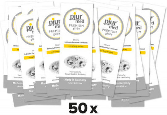 Pjur Med Premium Glide Gel 1.5ml Silicone-based Lubricant 50 Pieces