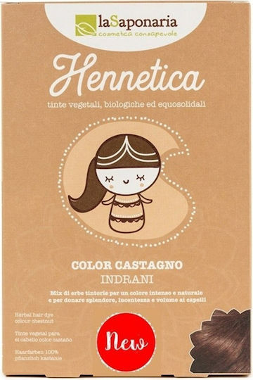 La Saponaria Hennetica Henna Kein Ammoniak Kastanienbraun 100g