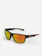 Red Bull Spect Unisex Sunglasses with Black Plastic Frame and Orange Mirror Lens