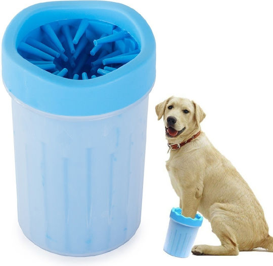 Dispozitiv de Curățare a Lăbuțelor pentru Animale din Silicon, Mărime Mare XL 15x10 cm Albastru