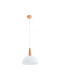 Alfa Pendant Light White with Socket E27