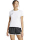 Adizero E Γυναικείο T-shirt Fast Drying Λευκό
