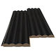 Newplan 3D-Wandpaneel für den Garten aus Holz 3x3cm 1Stück Black