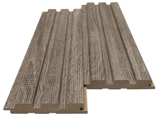 3D Πάνελ Τοίχου από MDF με Κόλλα Καφέ