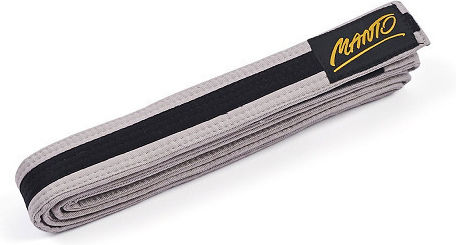 Manto Bjj Kids Belt Tag Grey Black M00