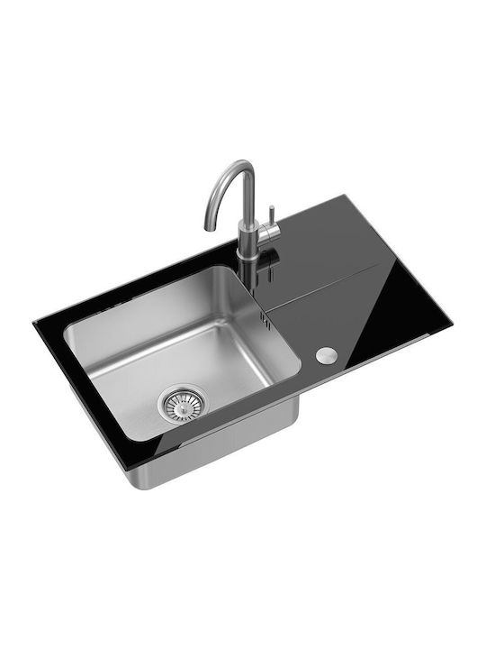Steiner Drop-In Sink Synthetic Granite W35xD35cm Black