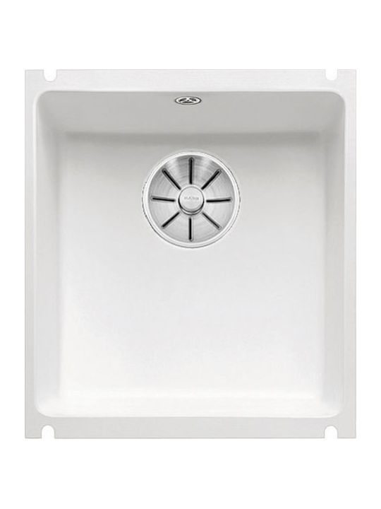 Blanco Drop-In Мивка от Синтетичен Гранит със смесител Ш41.4xД45.6см Бял