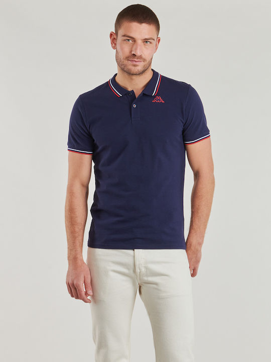 Kappa Ezio2 Polo Μπλούζα Κοντομάνικη Navy Μπλε
