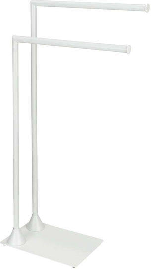 Wenko Καλόγερος Μπάνιου Μονός ​43.5x78.5cm Inox Λευκός