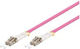 Microconnect Optisches Faser Kabel LC/UPC-LC/UPC 1m Rosa
