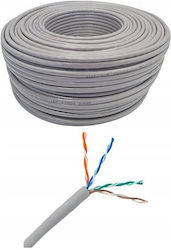 Netrack U/UTP Cat.5e Мрежов Кабел Ethernet 100м Сив