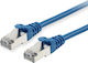 Equip S/FTP Cat.6a (Gigabit) Мрежов Кабел Ethernet 25м Син