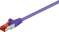 Goobay 95500 S/FTP Cat.6 Καλώδιο Ethernet 2m Μωβ