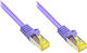 Alcasa S/FTP Кат.7 (10Gbps) Мрежов Кабел Ethernet 2м Лилав
