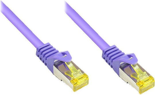 Alcasa S/FTP Кат.7 (10Gbps) Мрежов Кабел Ethernet 2м Лилав