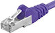PremiumCord S/FTP Cat.6a (Gigabit) Καλώδιο Δικτύου Ethernet 5m Μωβ