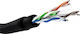 Triton U/UTP Cat.6 (Gigabit) Καλώδιο Δικτύου Ethernet 100m Μαύρο