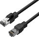 Lanview S/FTP Cat.6a (Gigabit) Καλώδιο Δικτύου Ethernet 3m Μαύρο