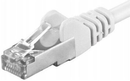 PremiumCord S/FTP Cat.6a (Gigabit) Καλώδιο Δικτύου Ethernet 0.25m Λευκό