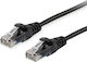 Equip U/UTP Кат.6 (Gigabit) Мрежов Кабел Ethernet 0.15м Черен