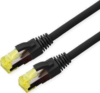 Roline S/FTP Cat.6a (Gigabit) Network Cable Ethernet Outdoor 10m Black