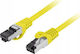 Lanberg S/FTP Кат.8.1 Кабел за Ethernet мрежа 0.5м Жълт 1бр