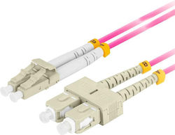 Lanberg Οπτική Ίνα LC/UPC-SC/UPC 5m Μωβ Lanberg Οπτική Ίνα LC/UPC-SC/UPC 5m Μωβ
