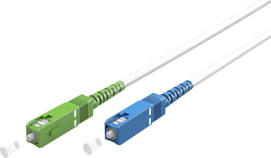 Goobay Optical Fiber Cable SC-APC 25m White