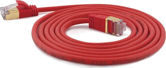 Wantec S/FTP Kat.7 10Gbps Netzwerkkabel Ethernet 1m Rotes