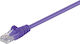 Wentronic U/UTP Cat.5e Ethernet Network Cable 0.5m Purple