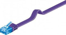 Goobay 96313 U/UTP Cat.6a Καλώδιο Ethernet 1m Μωβ