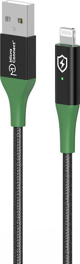 Microconnect USB-A zu Lightning Kabel Schwarz 1m