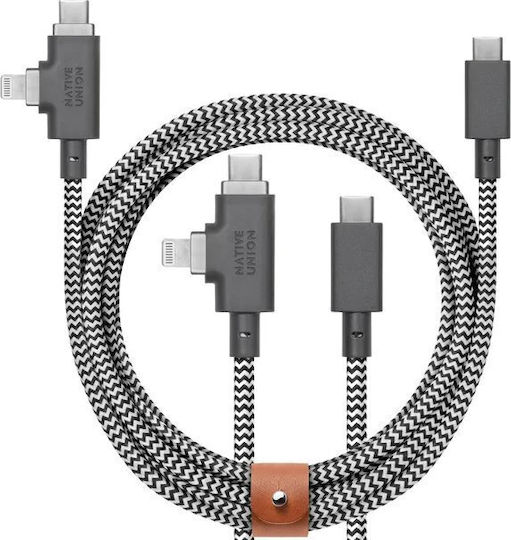 Native Union Regular la Cablu Lightning 60W Negru 2.4m