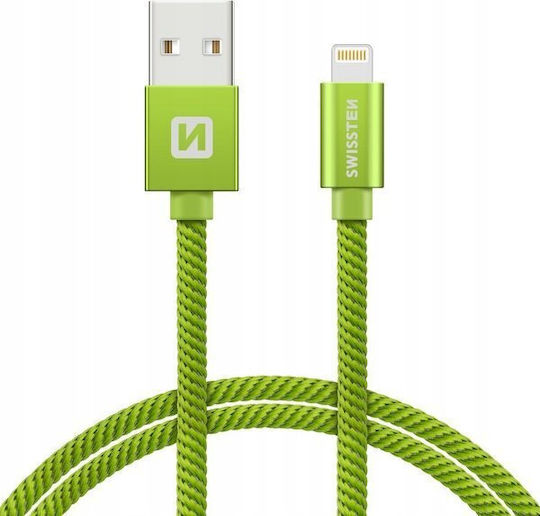 Swissten USB-A zu Lightning Kabel Grün 1.2m (71523207)