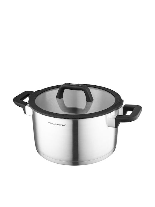 Florina Tiefer Edelstahl-Topf 6Es / 24cm