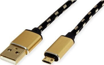 Roline Regular USB 2.0 spre micro USB Cablu Auriu 1.8m 1buc