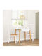 Dining Room Wooden Chair White 41x48.5x101cm 2pcs