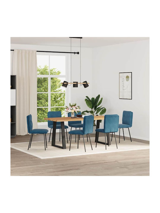 Stühle Speisesaal Blue 6Stück 45x54x83cm