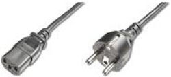 PremiumCord Schuko / IEC C13 - Schuko / IEC C13 Cable 2m Μαύρο PremiumCord Schuko / IEC C13 - Schuko / IEC C13 Cable 2m Μαύρο