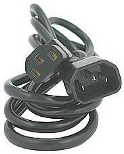 Logo Collection IEC C13 / IEC C14 - IEC C13 / IEC C14 Кабел 3м Черен