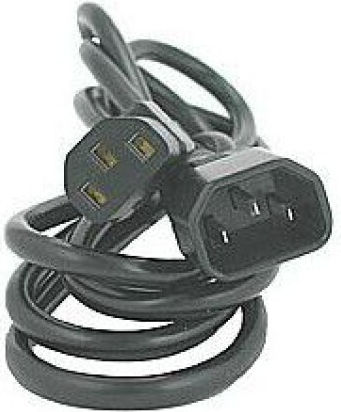 Logo Collection IEC C13 / IEC C14 - IEC C13 / IEC C14 Кабел 5м Черен