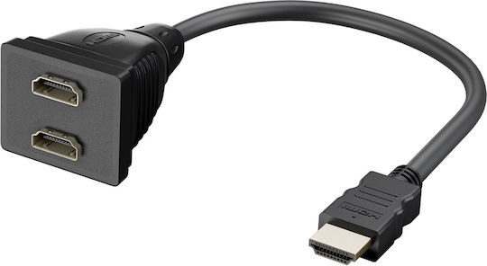 Microconnect Konverter HDMI männlich zu HDMI weiblich 1Stück HDM19M19F19F