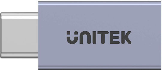Unitek Converter USB-C male to USB-C female Gray 1pcs A1038GY01
