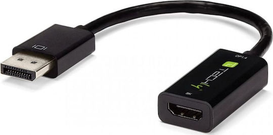 Techly Konverter DisplayPort / HDMI männlich zu DisplayPort / HDMI weiblich 1Stück IADAP DP-HDMIF8K