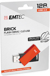 Emtec Brick 128GB USB 2.0 Stick Schwarz