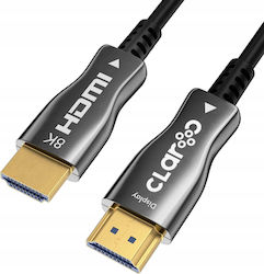 Claroc HDMI 2.1 HDMI male - HDMI male 20m Μαύρο Claroc HDMI 2.1 HDMI male - HDMI male 20m Μαύρο