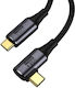 PremiumCord Cablu Video USB 4 USB-C Masculin - Thunderbolt 3 / USB-C 240W PD Negru 1.2m
