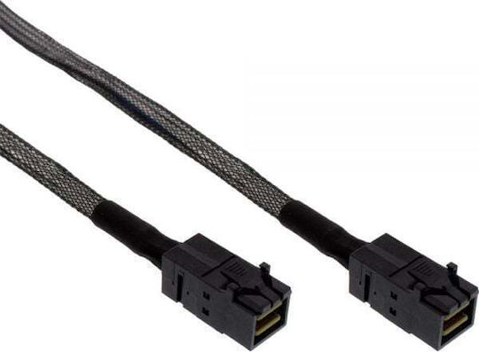 InLine Mini SAS - Mini SAS Cable 50cm Μαύρο (27625A)